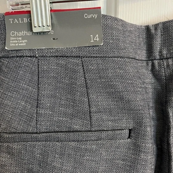 Talbots Gray Curvy Pants - Picture 3 of 6